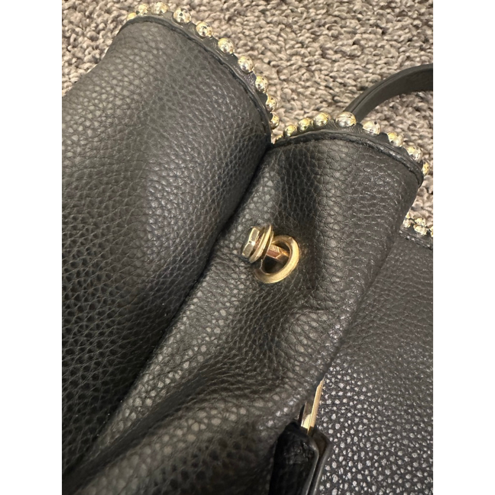 Alexis Bendel Black Gold Studded Tote Bag - Picture 10 of 13